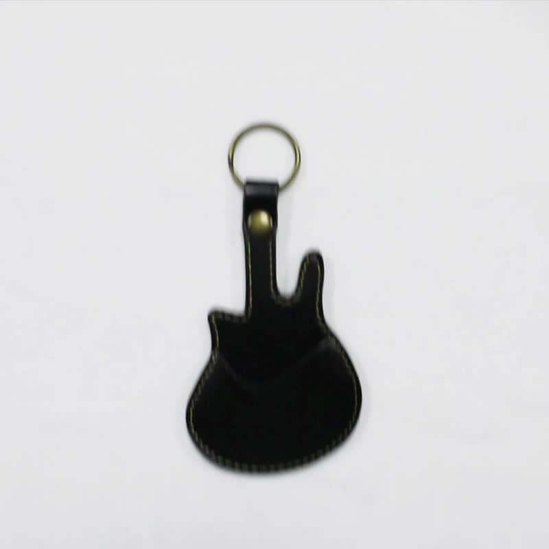 Guitar Picks Case Leather Pick Key Chain Guitar Picks Holder Plectrums