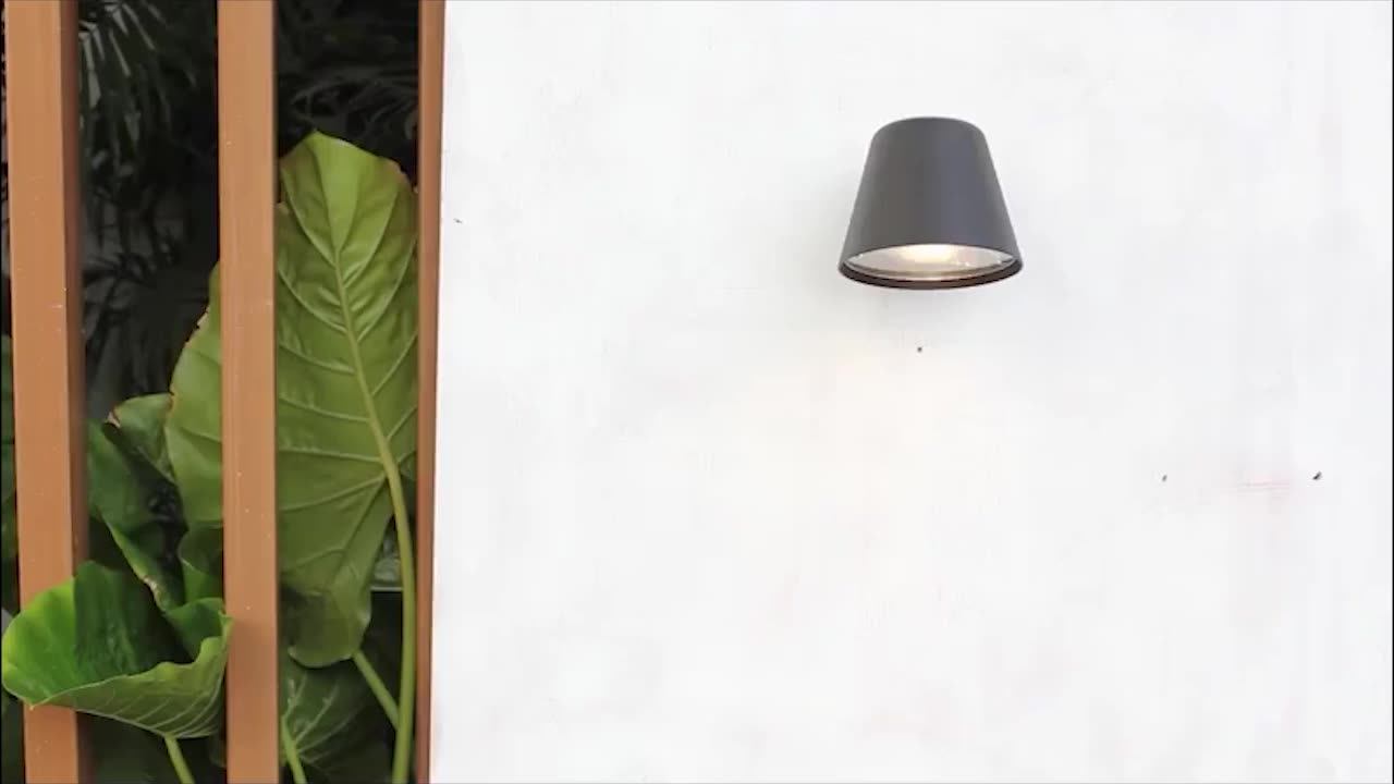 Savia Gu10 Aluminium Wall Lamps Waterproof Ip44 Modern Surface Mounted