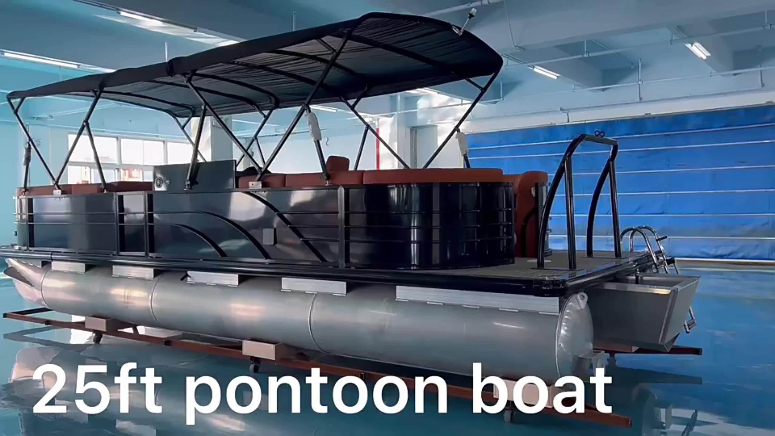 New External Energy Electric Pontoon Boat Fishing Boat Wakeboard Boat