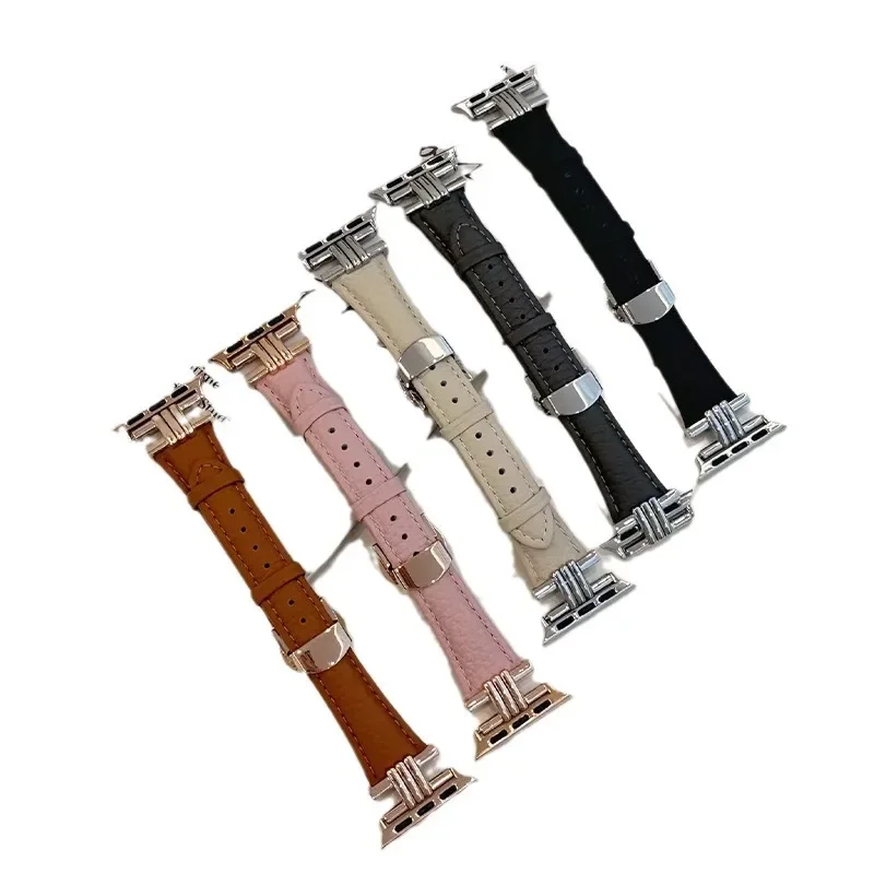 Применение Apple с AppleWatch9/8/7 кожаная маленькая талия девочке iWatch4/5/6SE3ULTRA