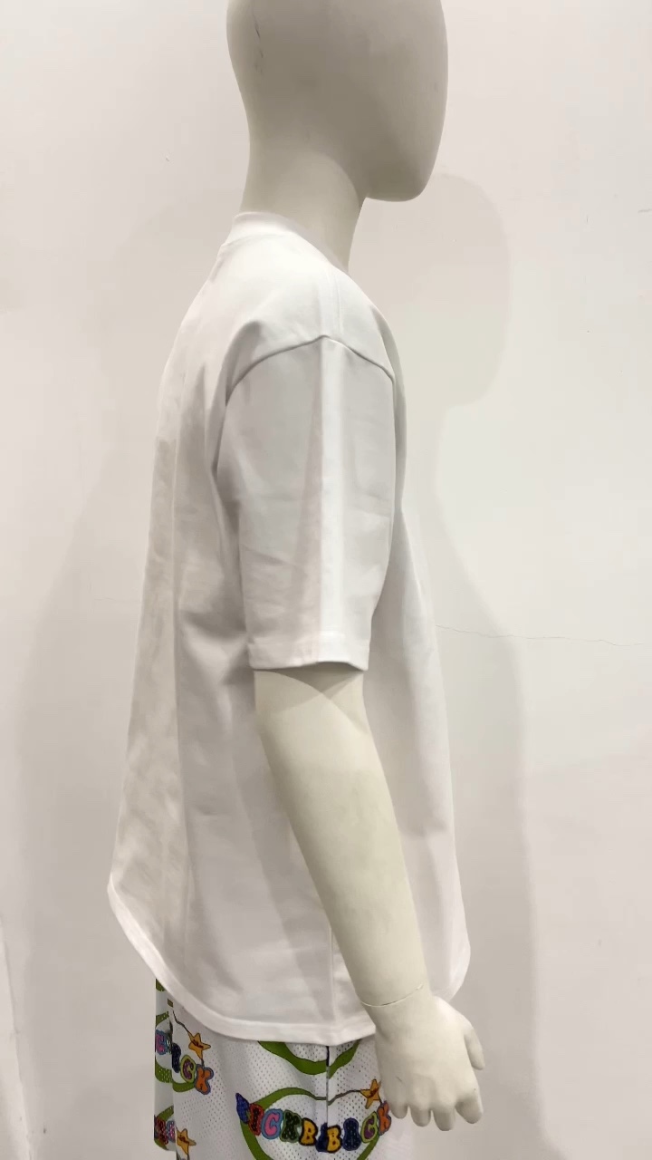 400 Gsm Thick Tight Collar Factory High Quality Streetwear Tshirt