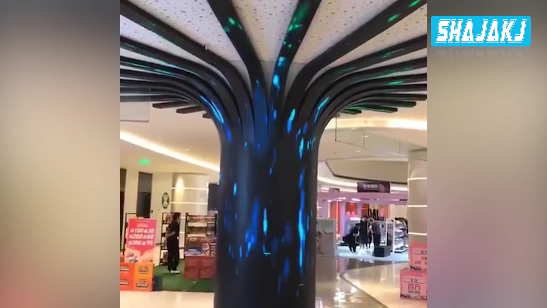 play videos advertising display screens lobby factory