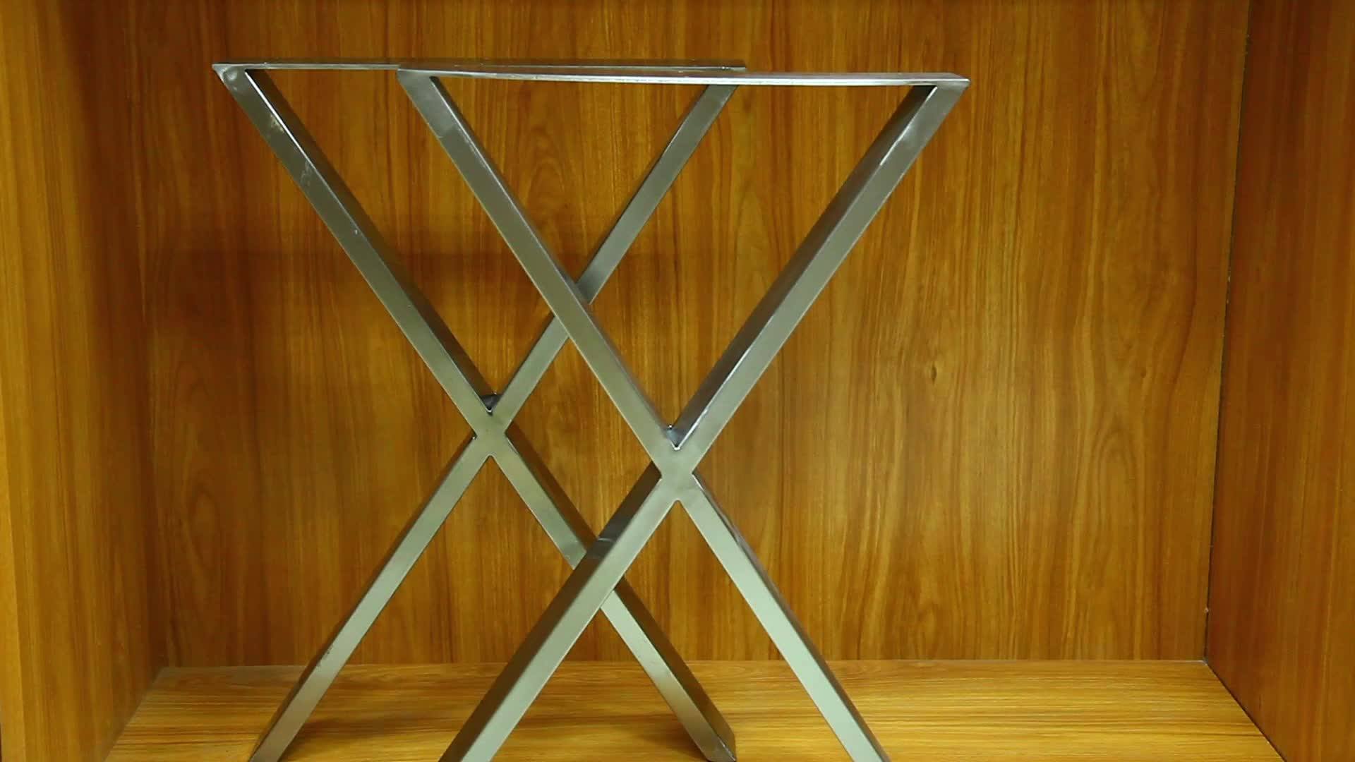Wholesale X Shape Metal Stainless Steel Coffee Table Legs For Furniture