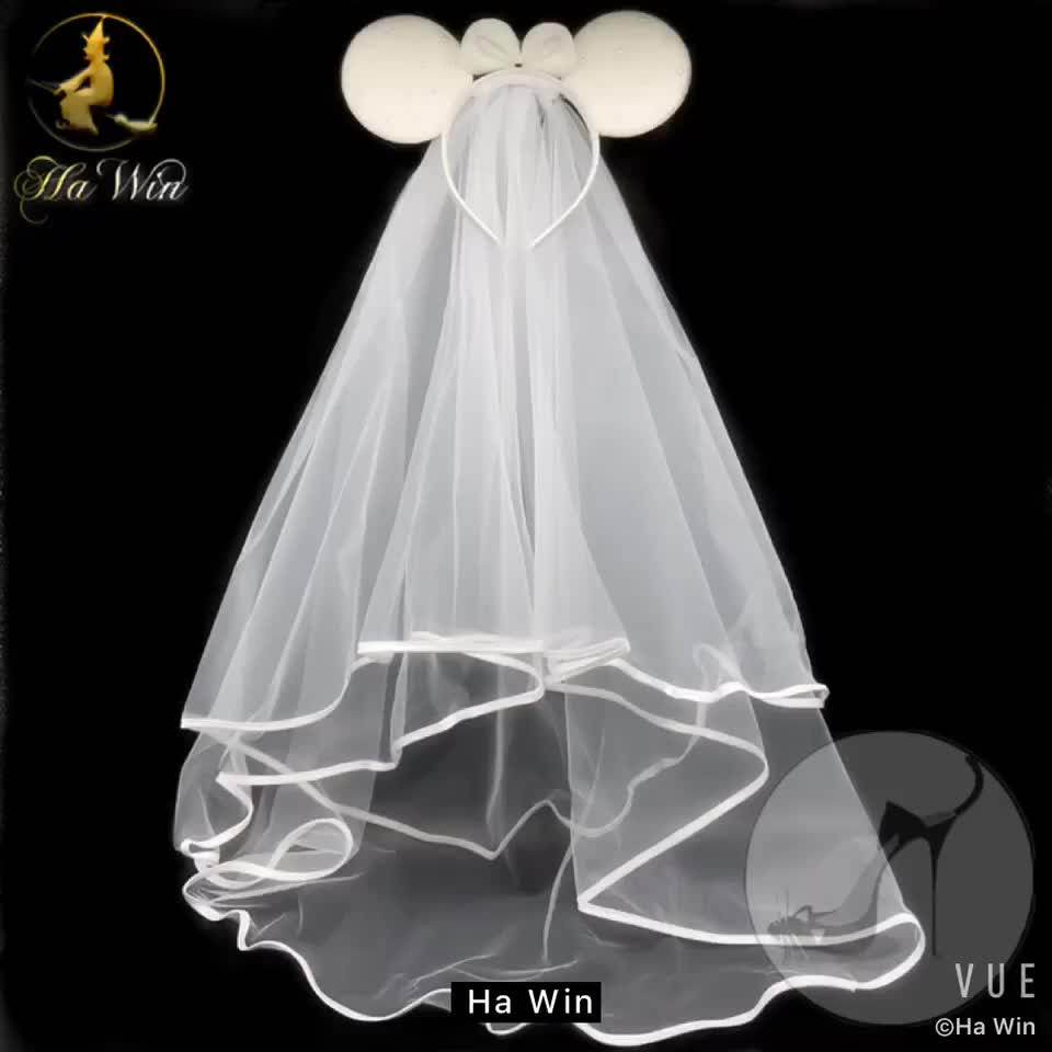 Long White Wedding Veil With Lettering,Perfect Bridal Shower Party