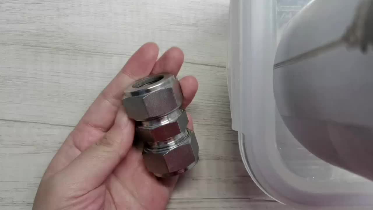 Swagelok Type Stainless Steel Brass Double Ferrule Npt Bsp Male