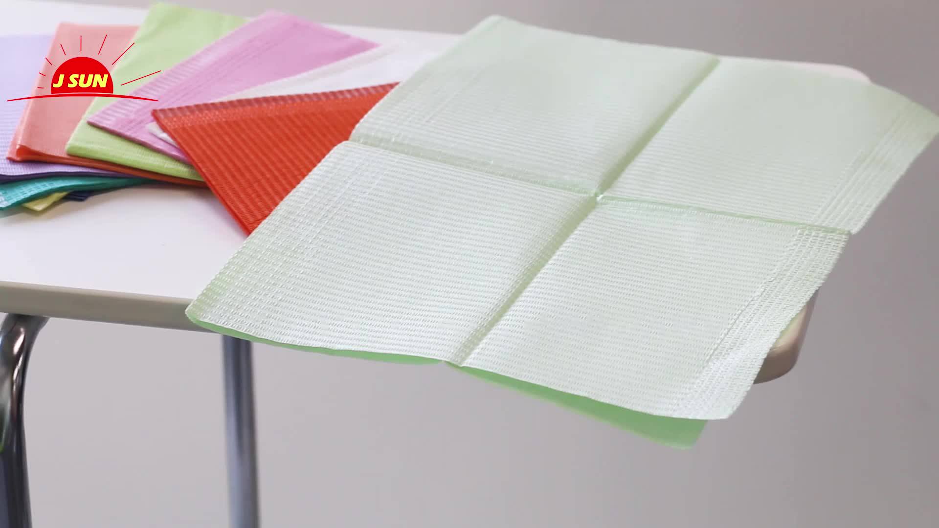 Waterproof High Quality Colorful Disposable Dental Bibs Pad Products