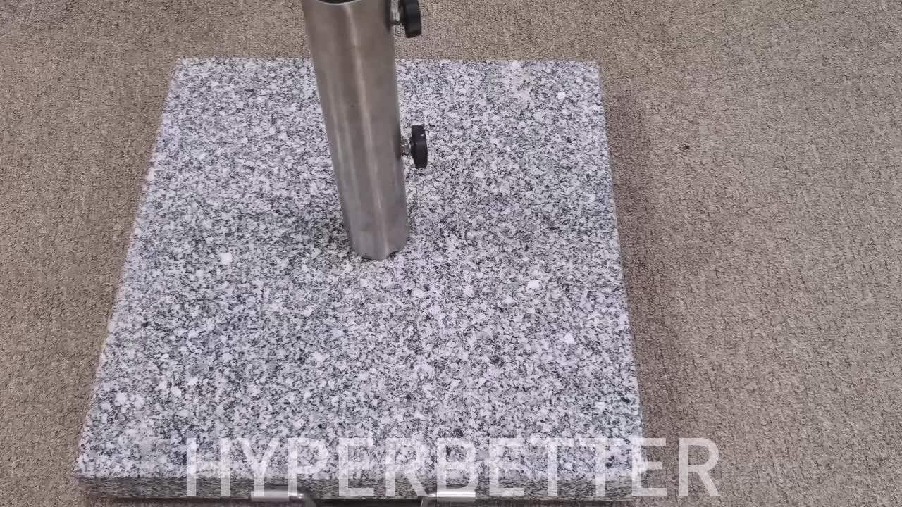 50kgs Round Granite Umbrella Base 304 Ss Strong Tube 4 Holes Uae Market