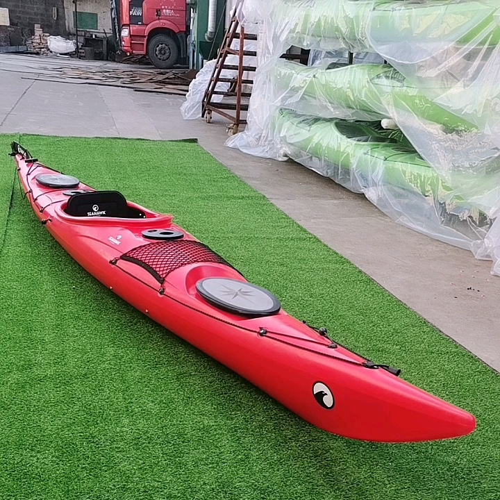 Hot Sale Sit In Ocean Kayak Canoe For Touring With Foot Adjustable
