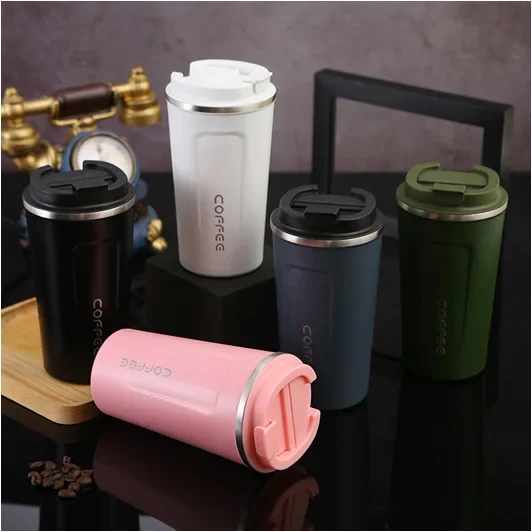 Cross-Border 304 Stainless Steel Second Generation Concave and Convex Coffee Cup Outdoor Car-Mounted Water Cup Portable Vacuum Insulated Cup