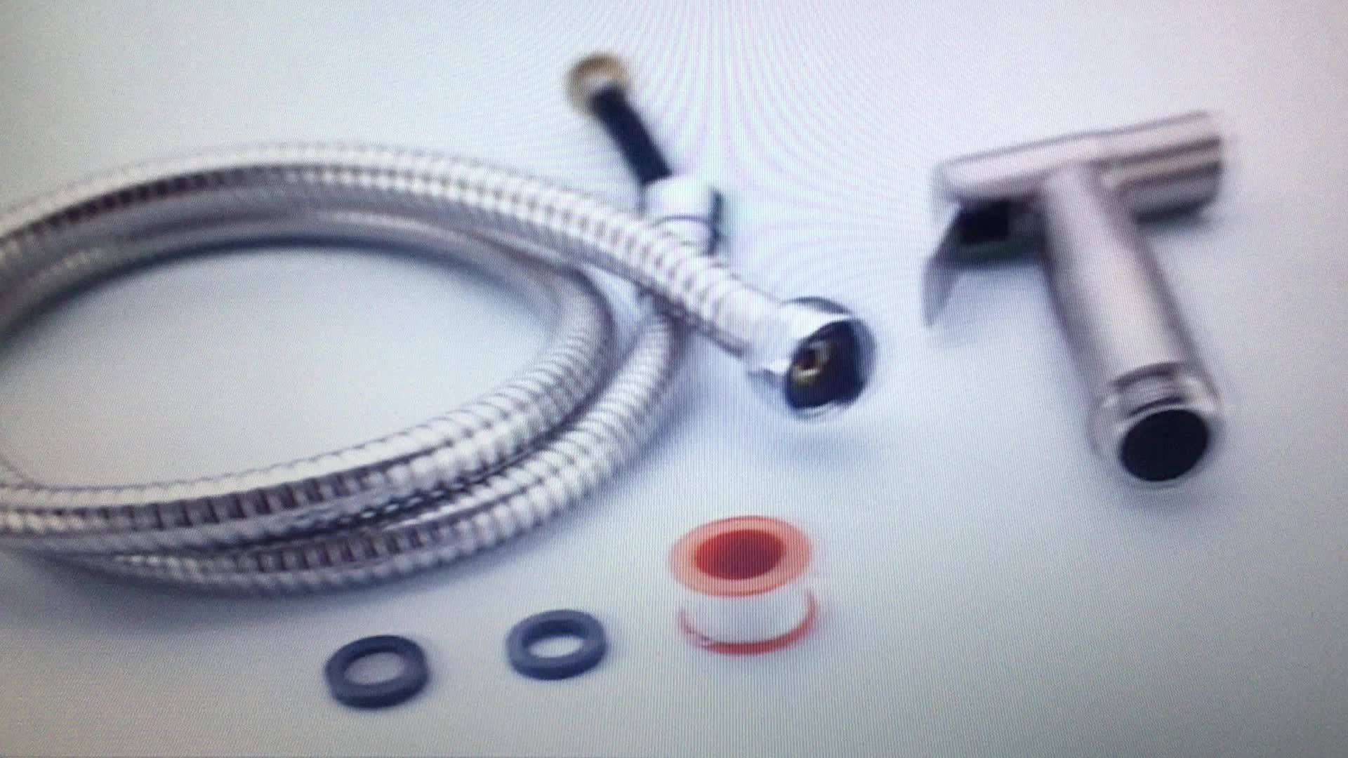 Nzman Stainless Steel Hand Held Spray Bidet Toilet Seat Hot Cold Water