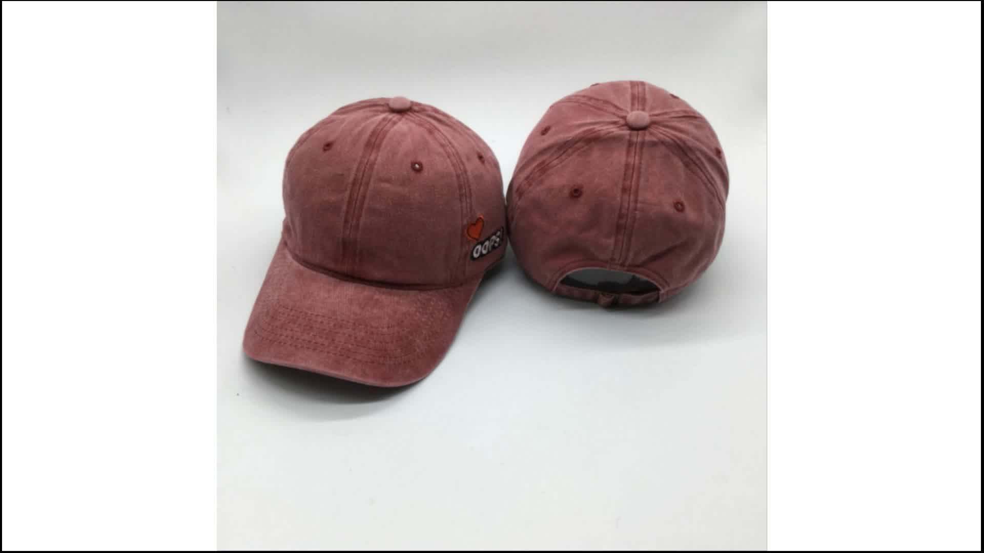 Wholesale/small Order 6 Panel Unstructured Denim Blank Distressed Dad