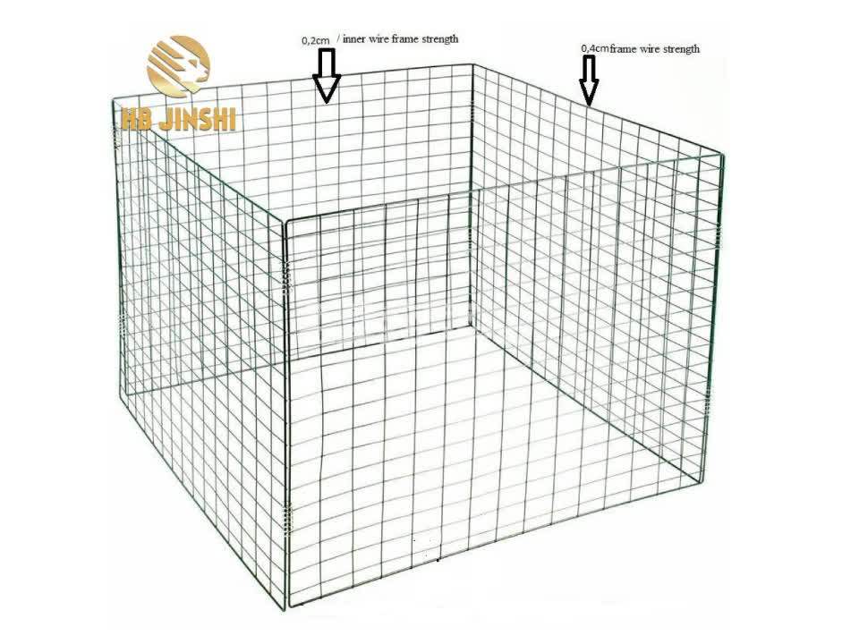 36"x36"x30" Powder Coated Wire Compost Bin Buy Powder Coated Leaves