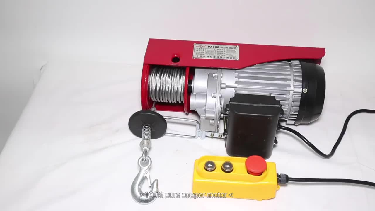 Farm Use Mini Electric Winch 18000bls 220v Mini Treuil Electrique Small