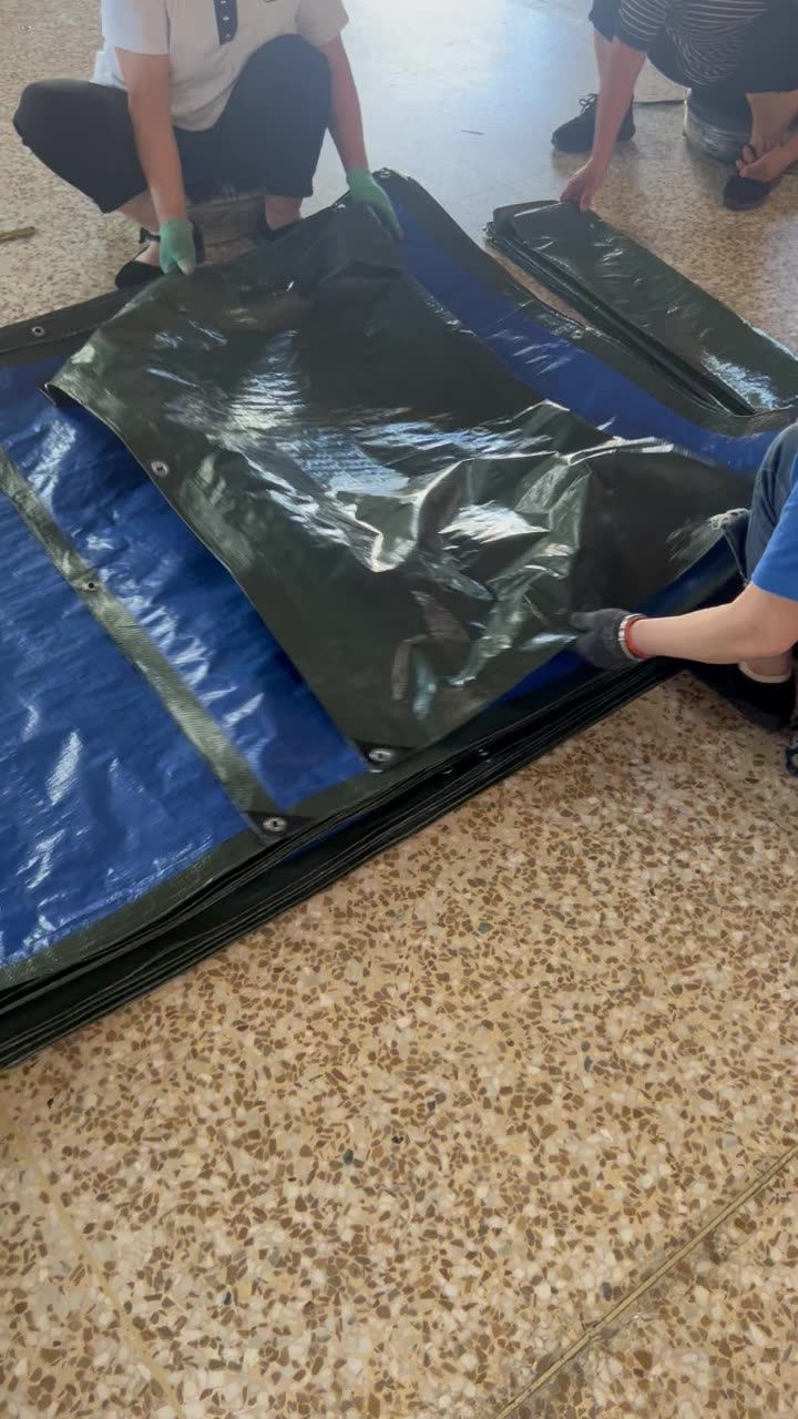 Large Heavy Tarp Freight 14 X 14 Weave Tarps Cover For Harbor Boats