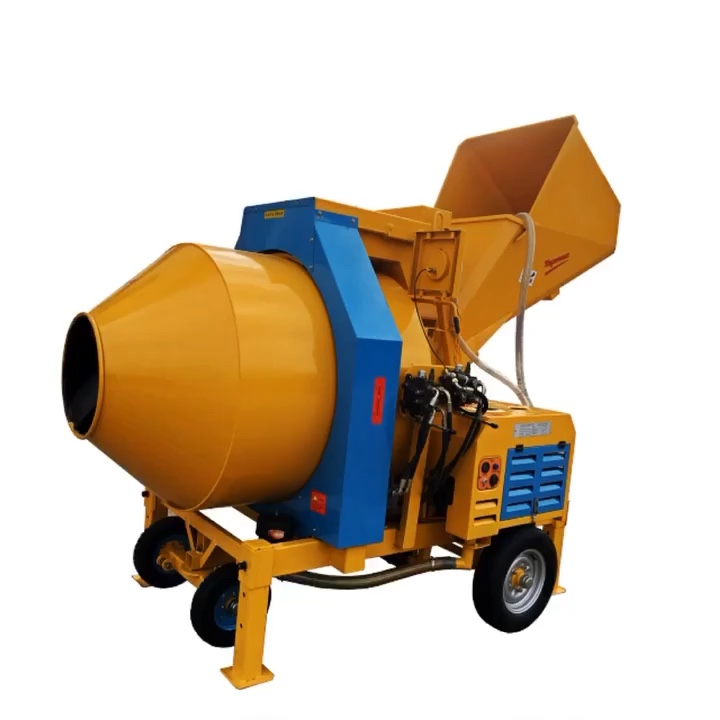All Hydraulic Fed Concrete Mixer (euro Standard)portable Gaspowered