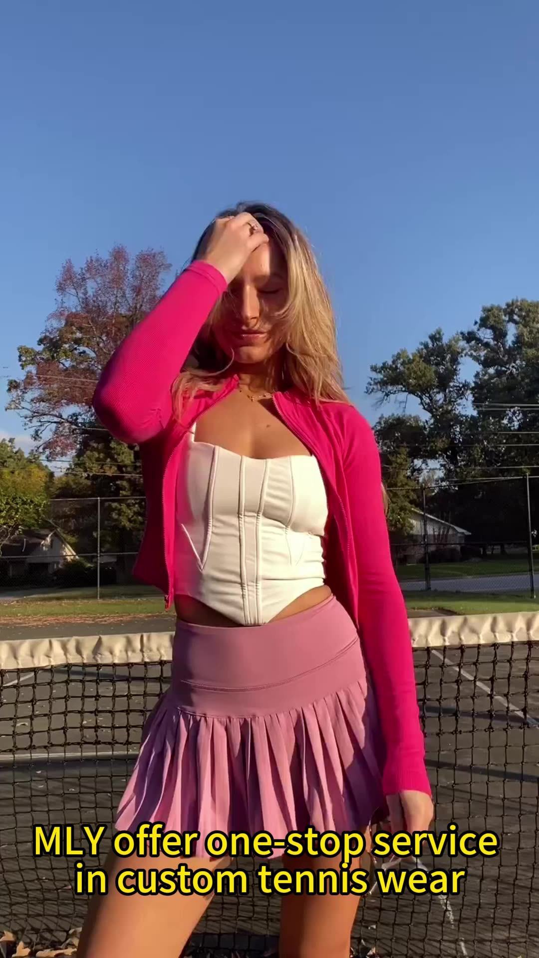 New Trend Tennis Clothes Waterproof Golf Dress Running Sports Gym Skirt