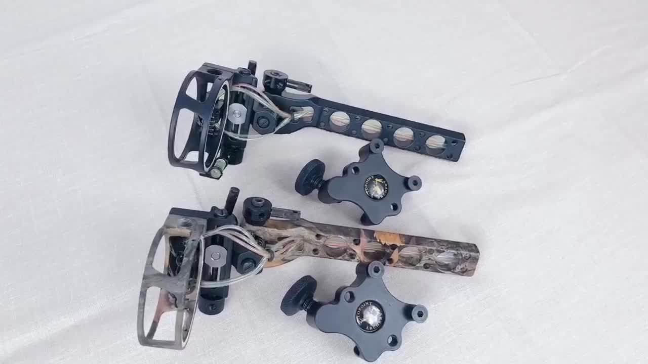 Target Bow And Arrow Sight Csrbon Arrow Hunting Adjustable 5pin