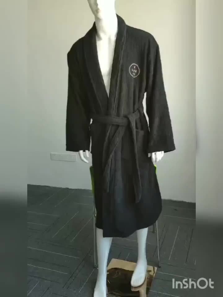 Luxury Monogrammed Bathrobe 5 Star Hotel Bathrobe Spa White Kimono Robe