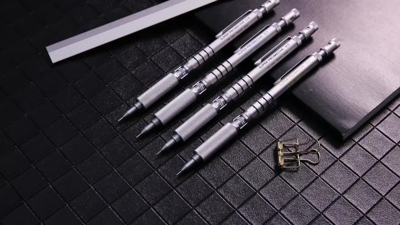 Lápis de desenho ohto super promecha, todo o barril de metal