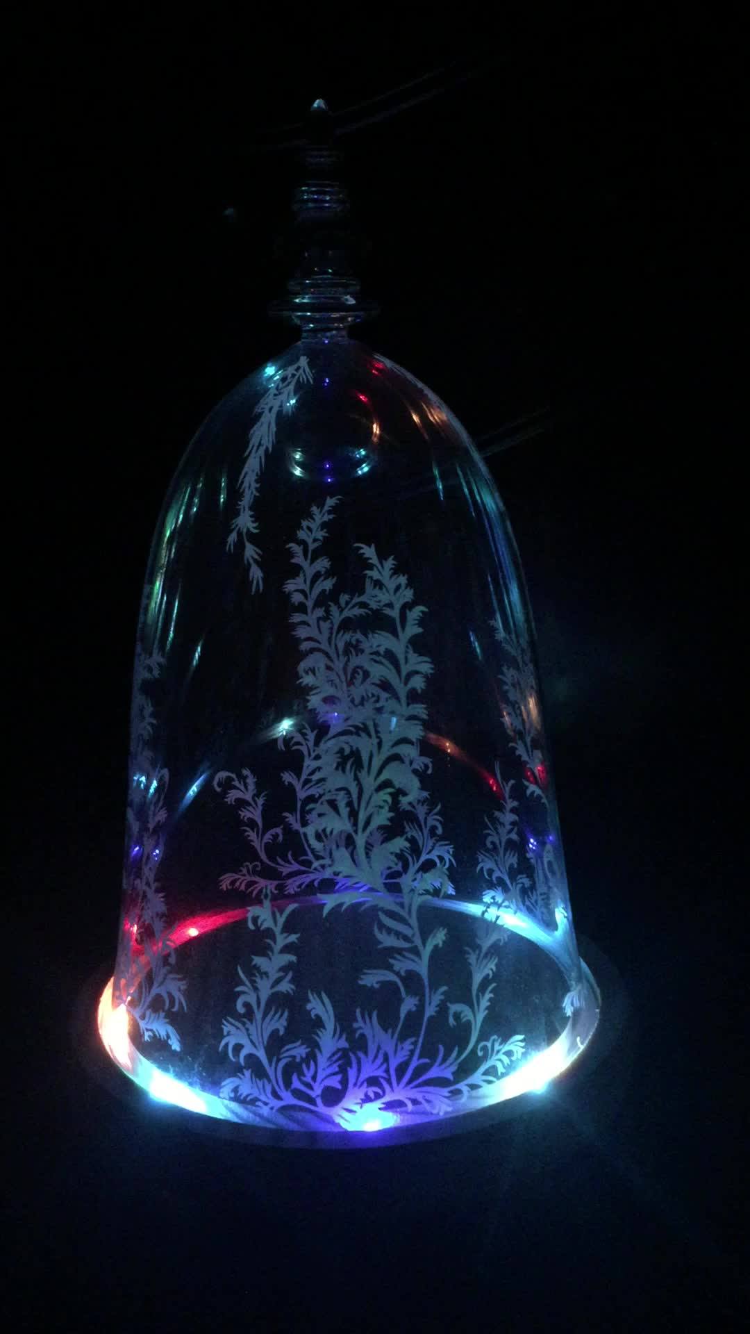 Glass Dome Beauty And The Beast With Inside Lights With Wood Base Buy