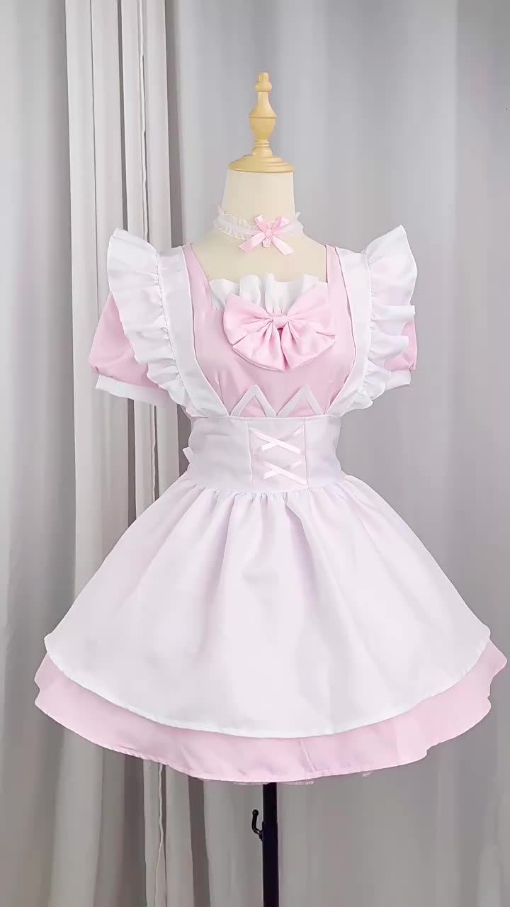 Universal Lolita Kiss Kiss Maid Cosplay Dress