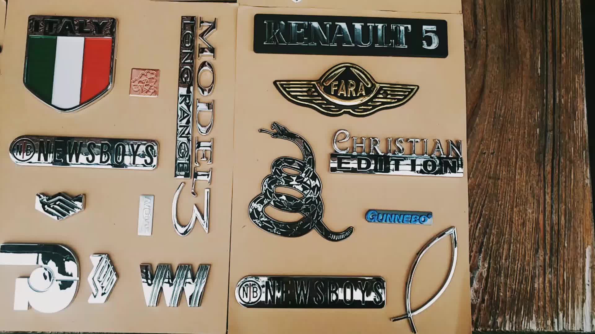 Custom Design 3d Chrome Logo,Chrome Car Logo Pvc Sticker Buy Chrome