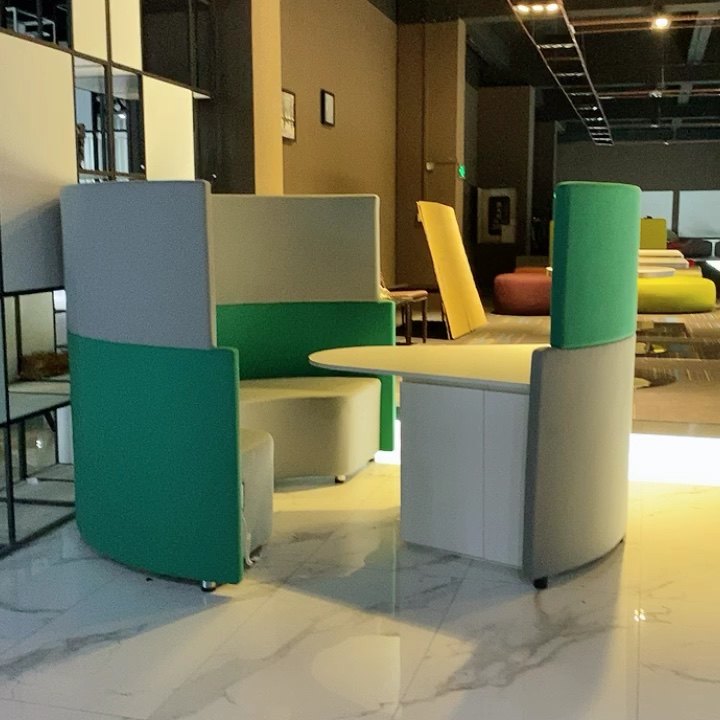 Foshan Mingle Furniture Co Ltd Round Shape Office Phone Booth Meeting