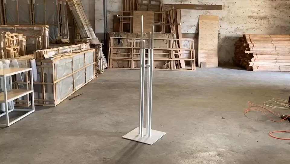 Zara 4 Way Women Rack Stand Metal Clothing Racks Retail Display Shelf