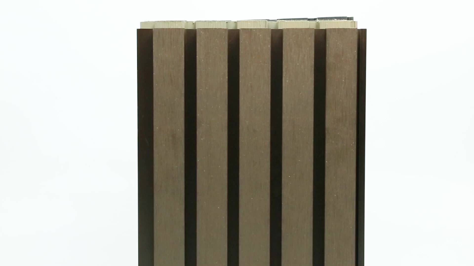 Slatted/fluted Wall Panel Exterior Siding Coextrusion External Wpc