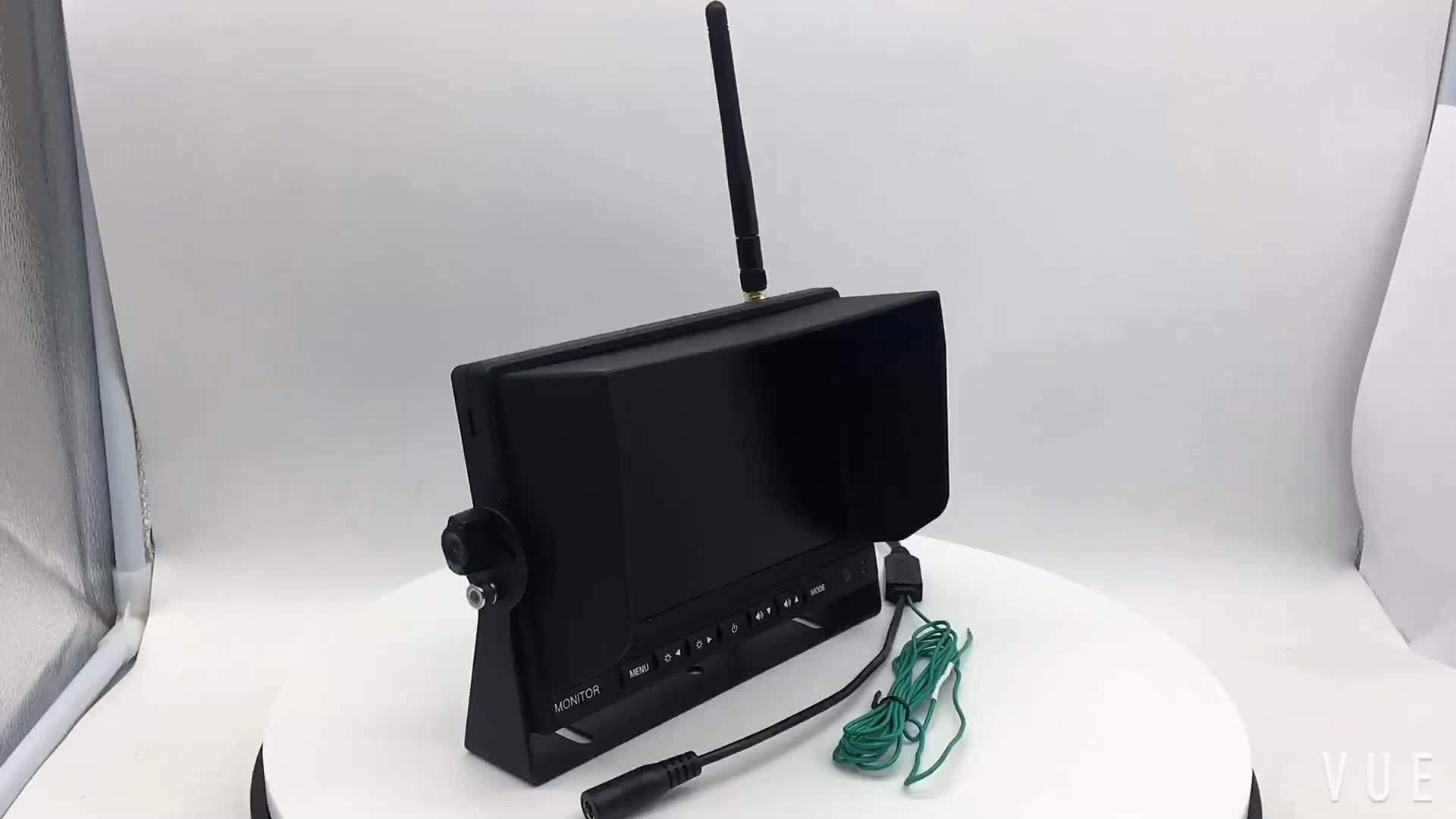 7 Inch Monitor No Interference 2.4g Digital Wireless Rear View