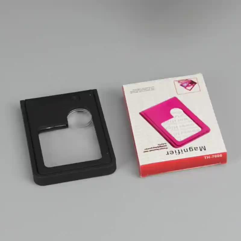 Fresnel Magnifying Card Th7008 Foldable Credit Card Size Magnifier With Led And Uv Light