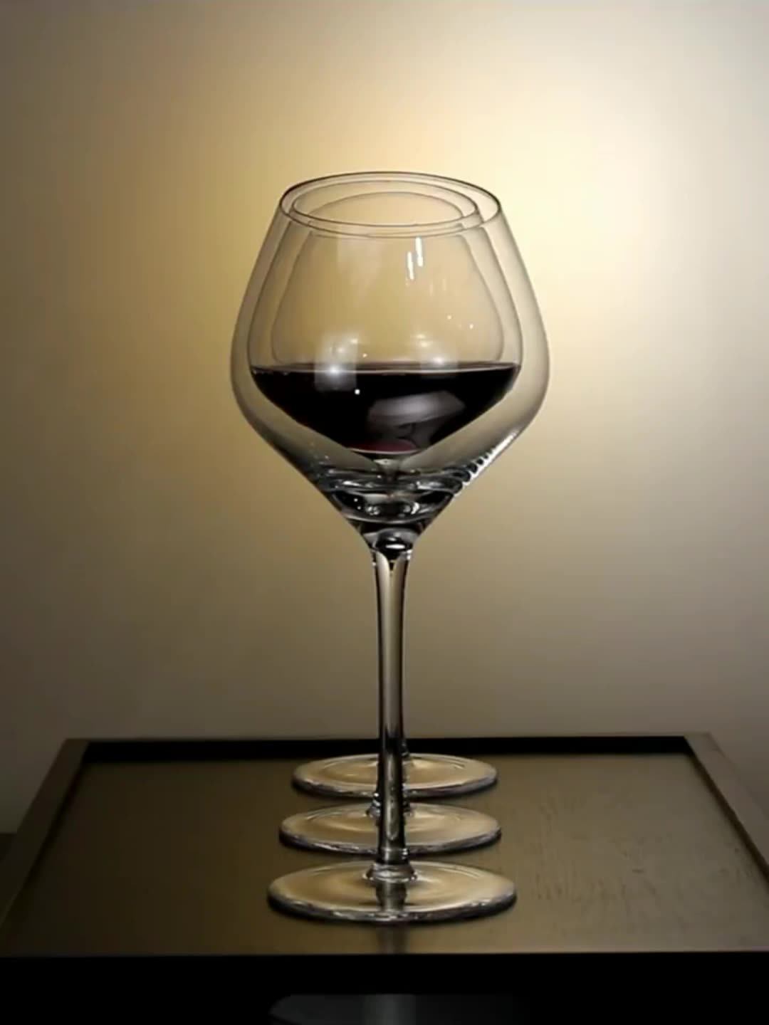 500ml Hand Blown Elegant Colored Stemmed Wine Glasses 17oz Long Stem