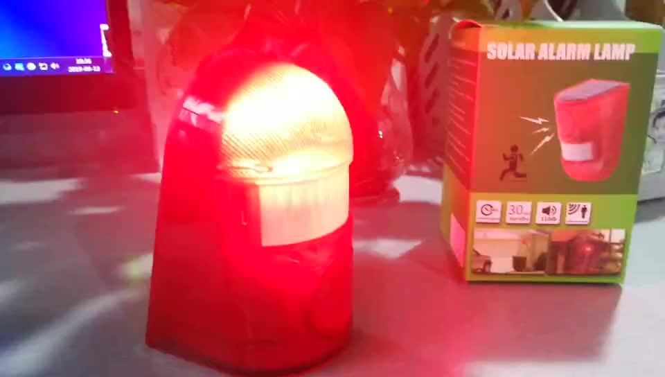 Factory Directly Sell Solar Alarm System Solar Security Light Pir