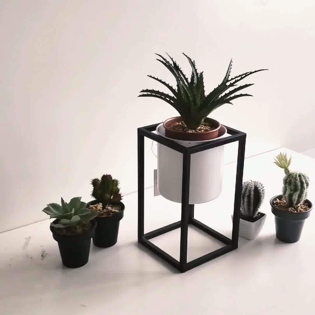 1 Set Nordic Metal Flower Pot Stand Iron Garden Planter Pots Shelf