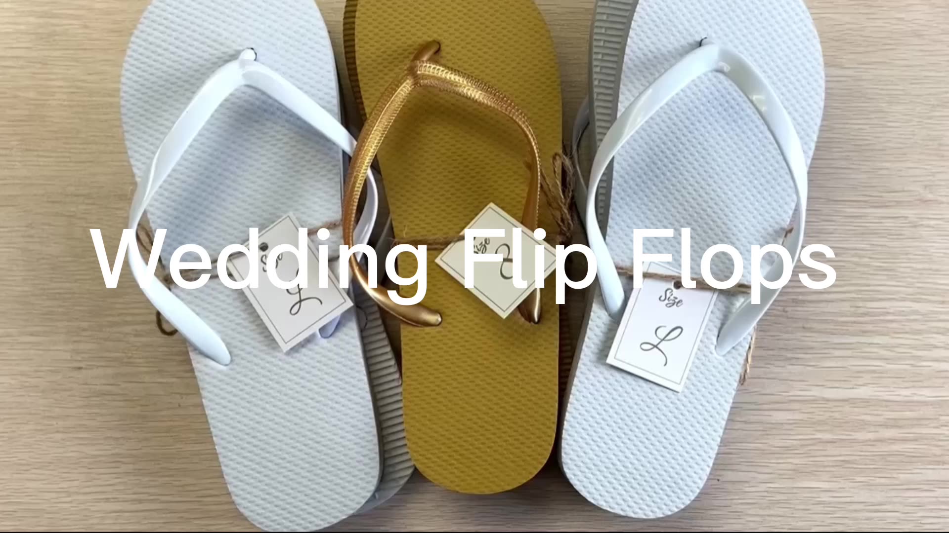 52 Pack Bulk White Flip Flops For Wedding Guest Wholesale Flip Flop
