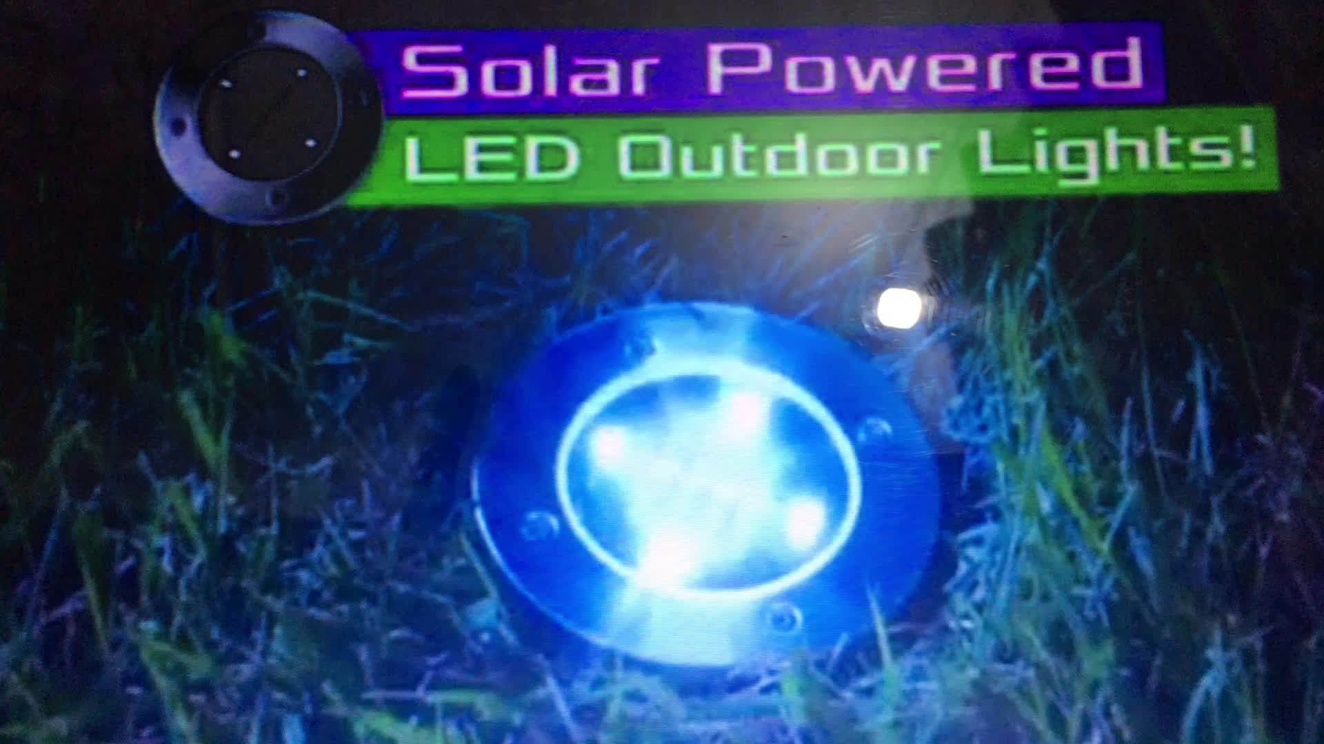 Outdoor Stainless Steel Solar Power 7 Color Changing Led Garden