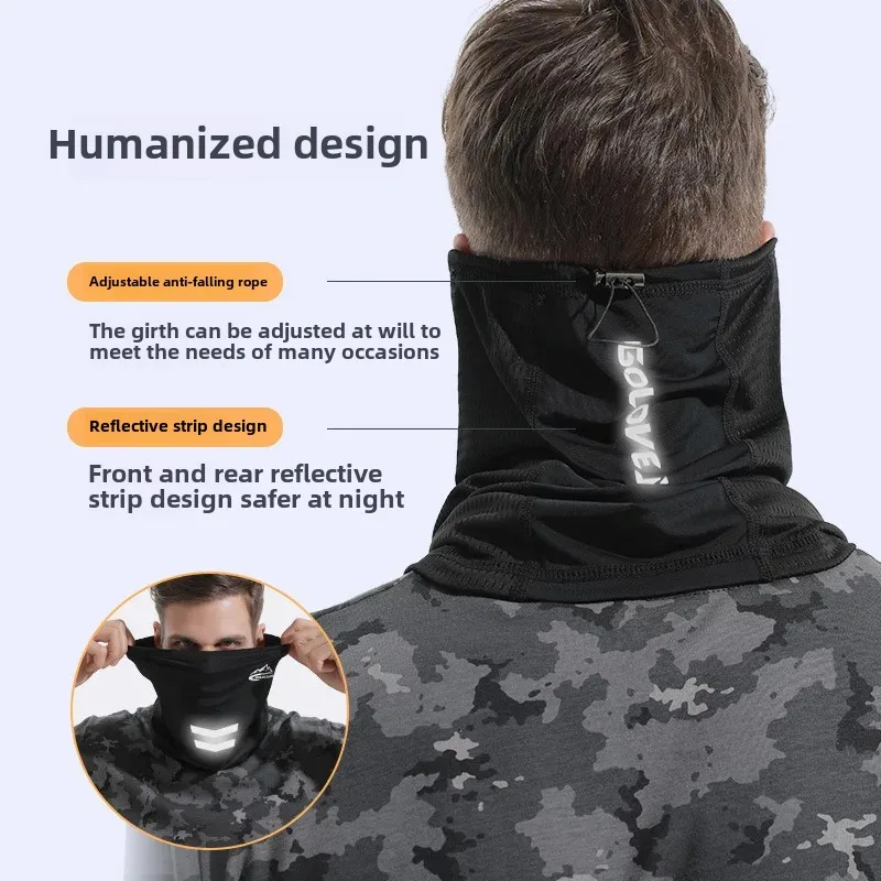 Summer Sunscreen Ice Silk Riding Mask Outdoor Bike Motorcycle Magic Headscarf Wind-proof Face Towel XTJ10