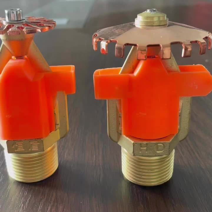 Orange Cover Of Fire Sprinkler For Fire Fighting Sprinkler Head