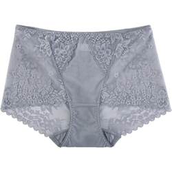 4 ຄູ່ຂອງ underwear lace ຂະຫນາດກາງແລະສູງ, crotch ຝ້າຍບໍລິສຸດ feminine, ຍົກກົ້ນຂະຫນາດໃຫຍ່, ຕາຫນ່າງໂປ່ງໃສ, seamless boxer briefs ຂະຫນາດນ້ອຍ.