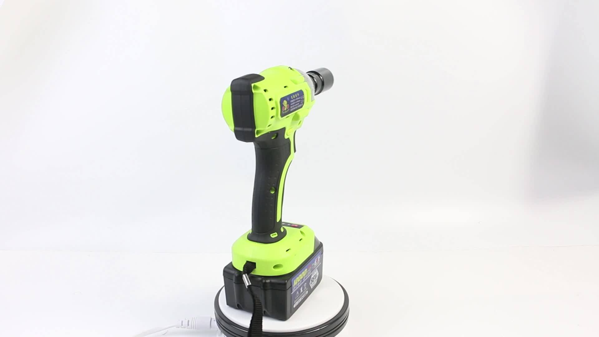 21V cordless truck tire impact wrench with li ion battery, View impact