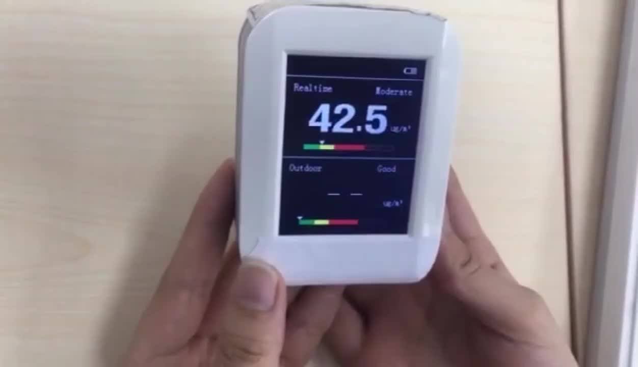 Portable Handheld Air Quality Meter Pm 2.5 Monitor Gas Pollution