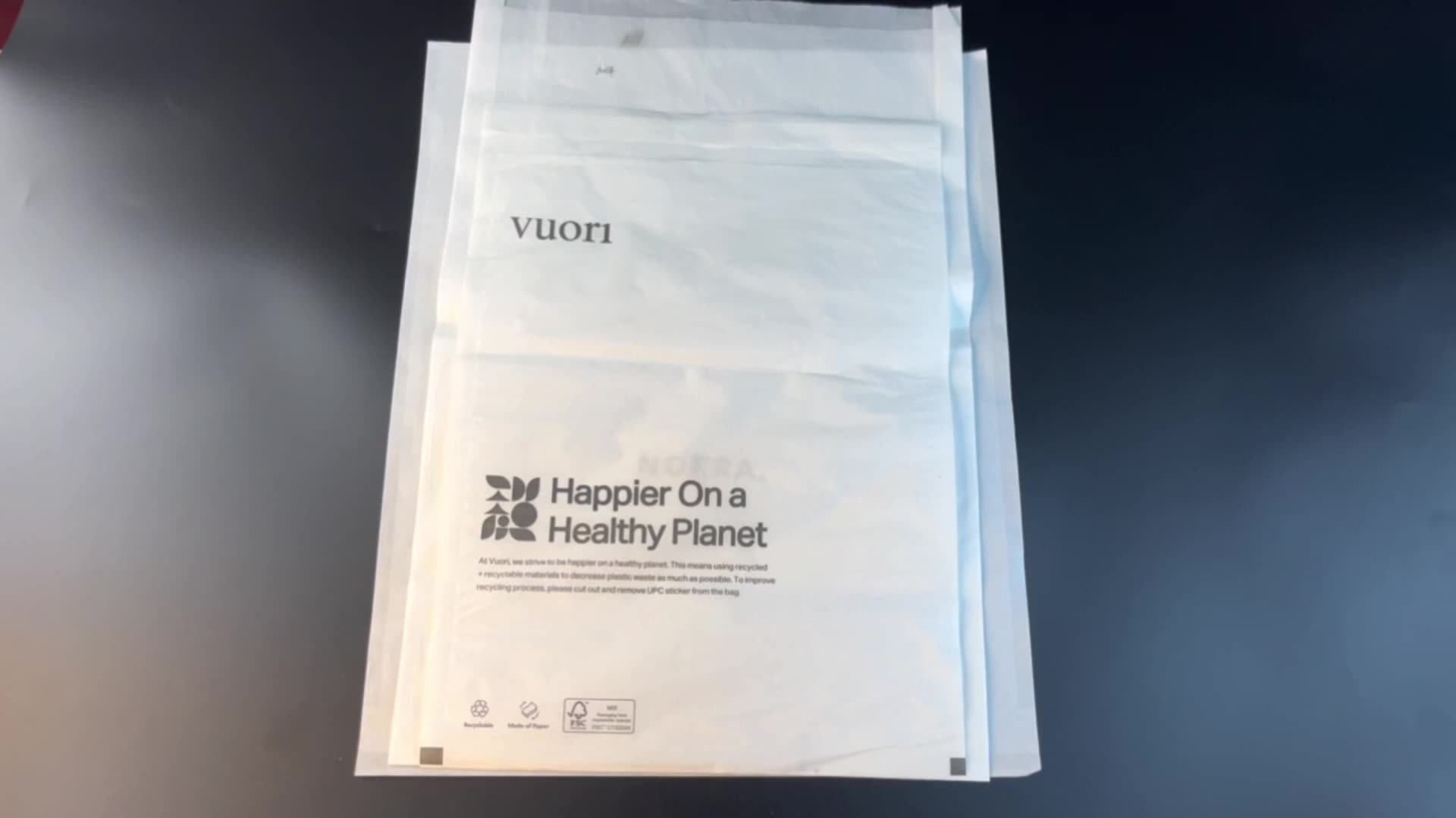 Compostable Glassine Paper Bag For Clothing Packaging Recyclable