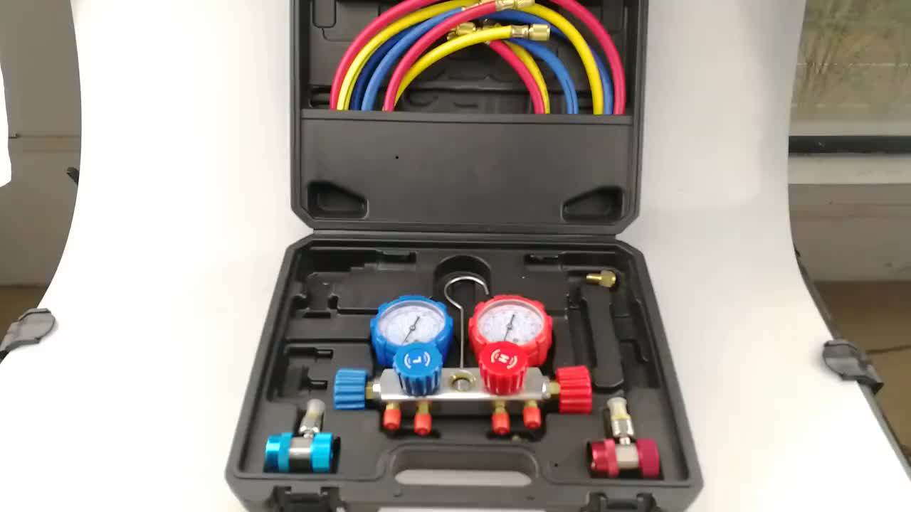 Refrigerant R32 Manifold Gauge Case Refrigeration Tools For Air