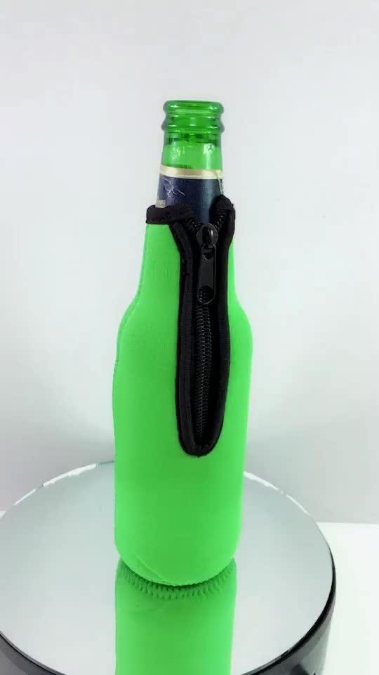 2016 New Product Insulated Beer Bottle Holder,Beer Cooler Bottle Opener