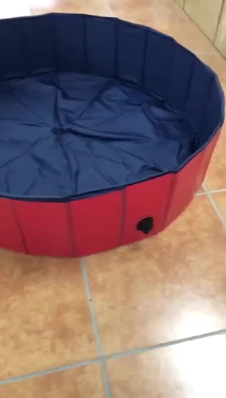 Portable Dog Swimming Pool Foldable Pet Bath Pool Collapsible Dog