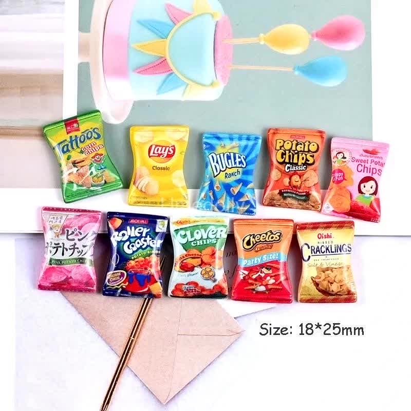 10 pz assorti 1/6 Mini simulazione patatine in miniatura casa delle bambole snack cibo per BJD Pullip bambola accessori da cucina giocattolo  26