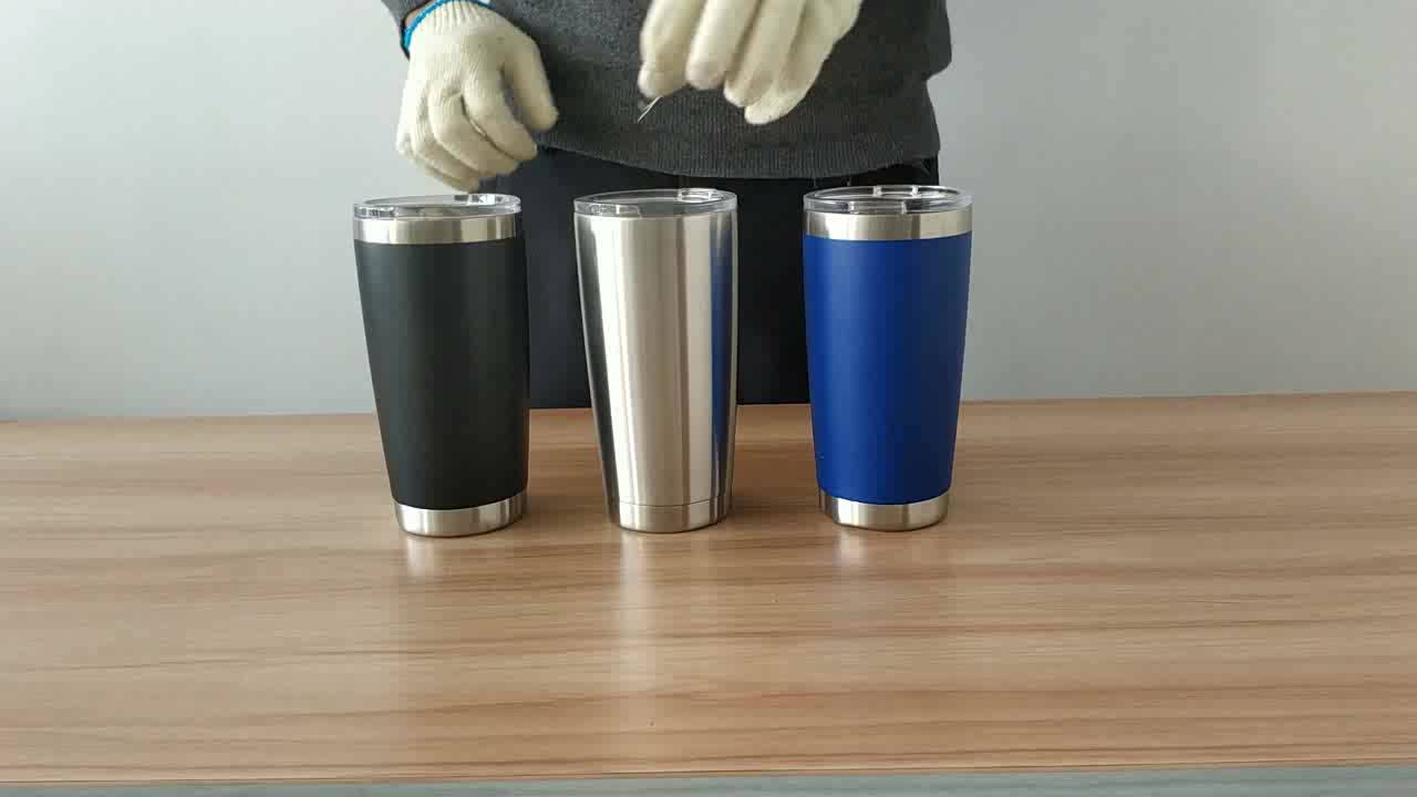 Custom Double Wall Stainless Steel Coffee Blank Thermal Tumbler 20oz