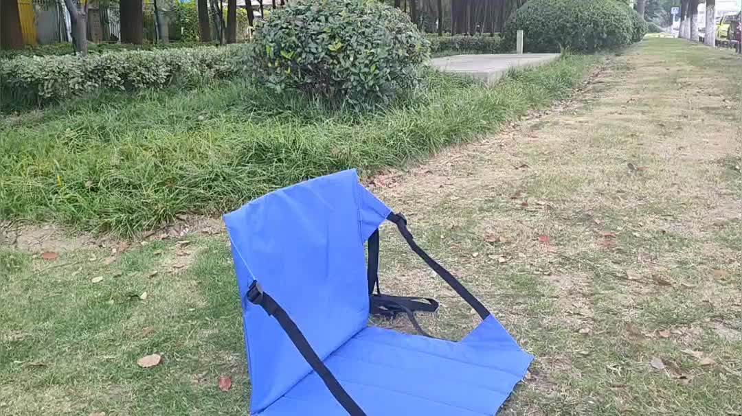 Portable Foldable Stadium Foam Pad Seat Cushion With Backrest For