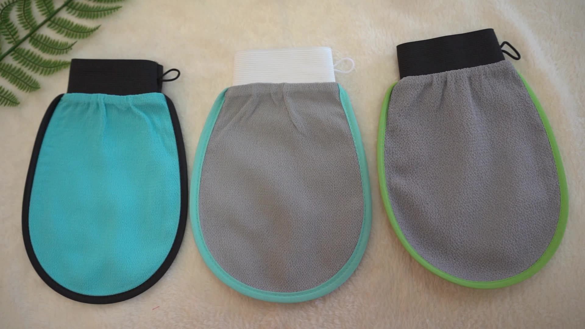 High Quality Viscose Fiber Moroccan Premium Kessa Hammam Glove Korean