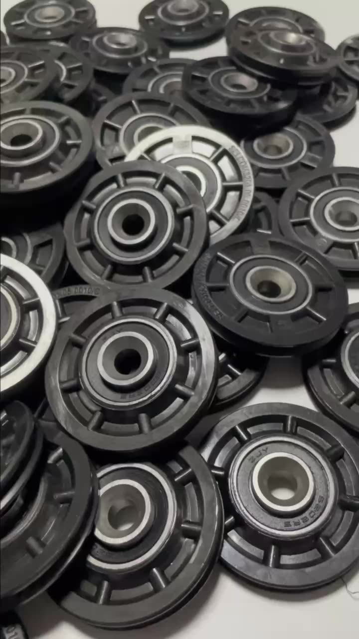 Elevator Spare Parts Elevator Door Hanger Roller Black 56*16mm Bearing